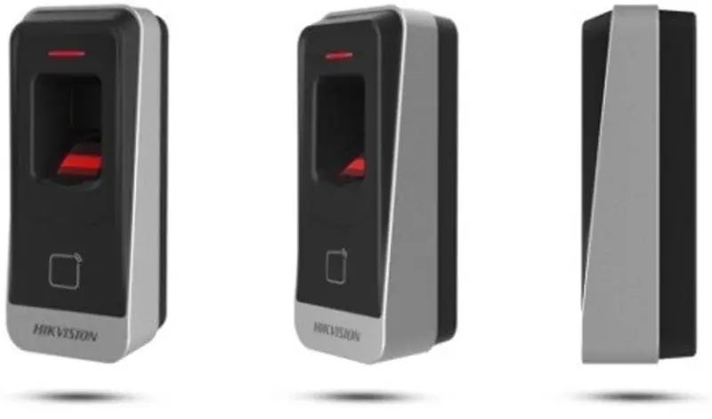 Hikvision DS-K1201AMF kártya- 13.56 MHz (Mifare) és ujjnyomatolvasó, RS485 kimenet