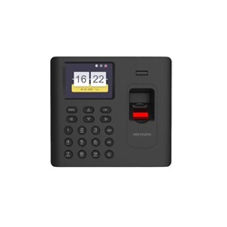 Hikvision DS-K1A802AMF-B (ujjlenyomat/kártya/kód, LCD kiejlző, 10/100, hangszóró) Munkaidő nyilvántartó terminál