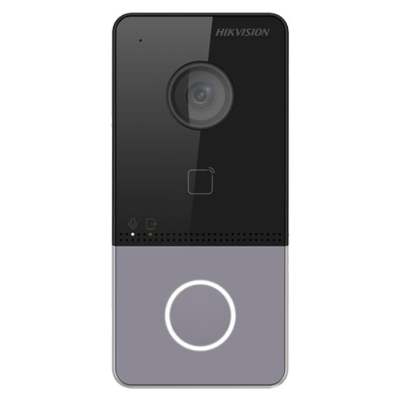 Hikvision DS-KV6113-PE1(C) 1 lakásos, 2MP, IP65, Mifare kártyaolvasóval, PoE, IP videó kaputelefon kültéri egység