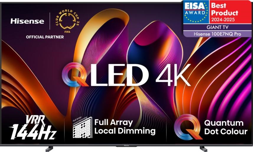 Hisense 100" 100E7NQPRO 4K UHD SmartQLED TV (Újracsomagolt)