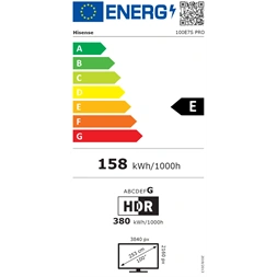 Hisense 100" 100E7S PRO 4K UHD Smart QLED TV