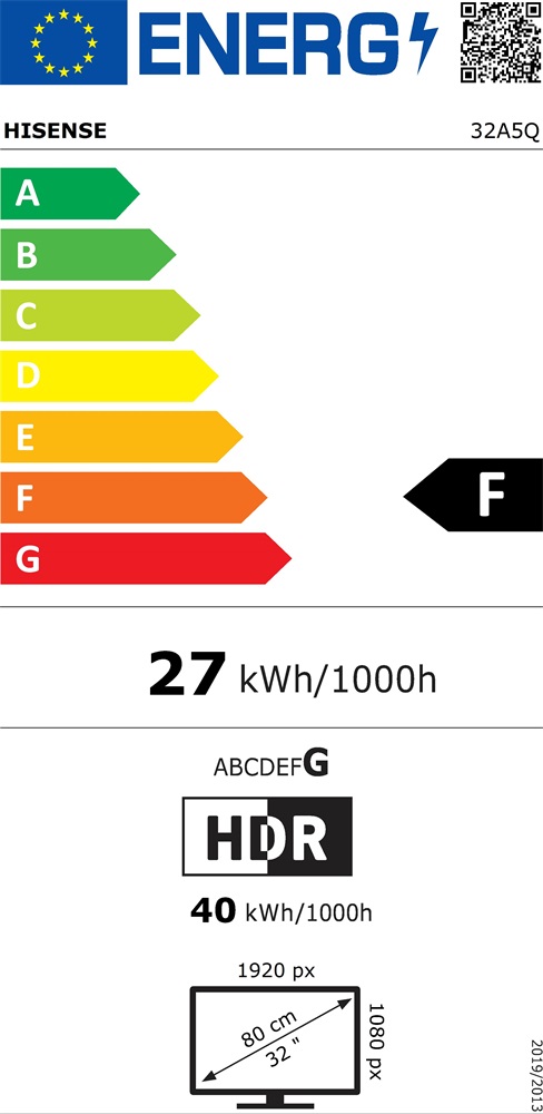 Hisense 32" 32A5Q Full HD Smart QLED TV (Újracsomagolt)