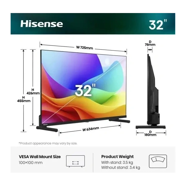 Hisense 32" 32A5S FHD Smart QLED TV