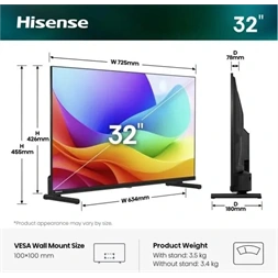 Hisense 32" 32A5S FHD Smart QLED TV