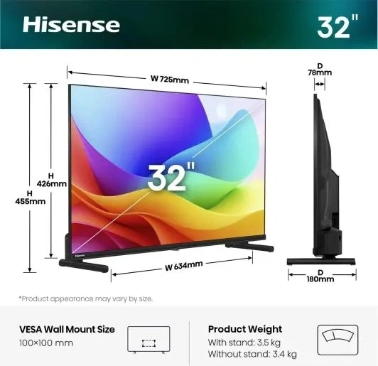 Hisense 32" 32A5S FHD Smart QLED TV