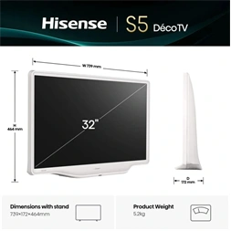 Hisense 32" 32S5Q FHD LifeStyle QLED TV