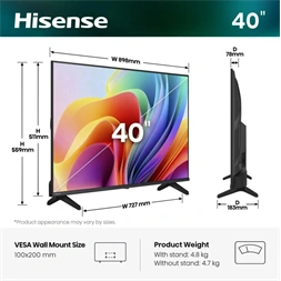 Hisense 40" 40A4S FHD Smart LED TV