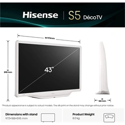 Hisense 43" 43S5Q FHD LifeStyle QLED TV