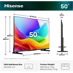 Hisense 50" 50A5S 4K FHD Smart LED TV