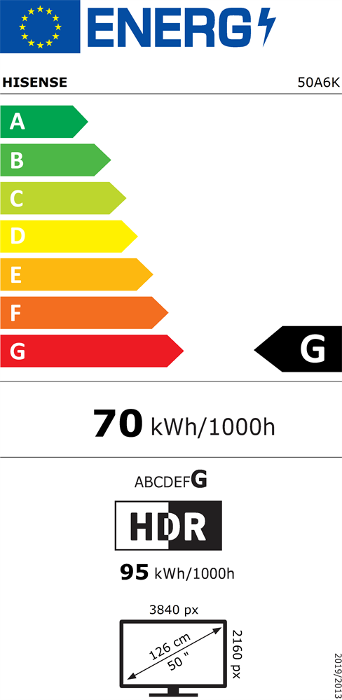 Hisense 50" 50A6K 4K UHD Smart LED TV