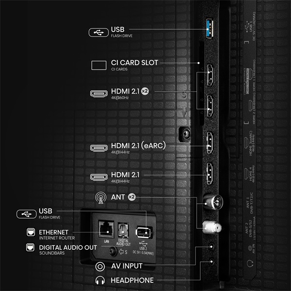 Hisense 50" 50U7Q 4K UHD Smart MiniLED ULED TV (Újracsomagolt)
