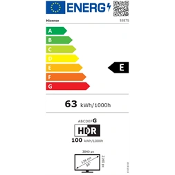 Hisense 55" 55E7S 4K UHD Smart QLED TV