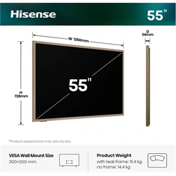 Hisense 55" 55S7S 4K UHD LifeStyle QLED TV