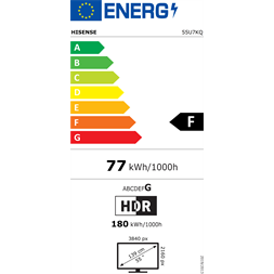 Hisense 55" 55U7KQ 4K UHD Smart MiniLED TV (Újracsomagolt)