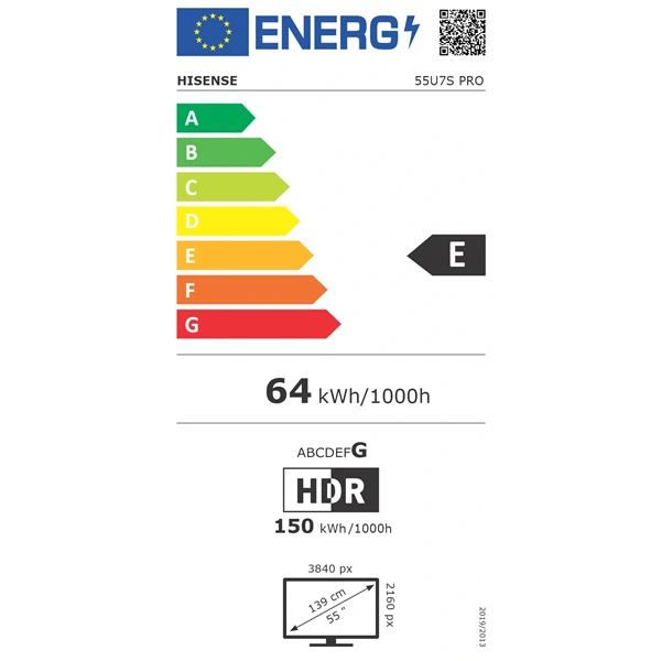 Hisense 55" 55U7S PRO 4K UHD Smart MiniLED TV