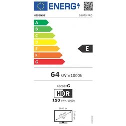 Hisense 55" 55U7S PRO 4K UHD Smart MiniLED TV