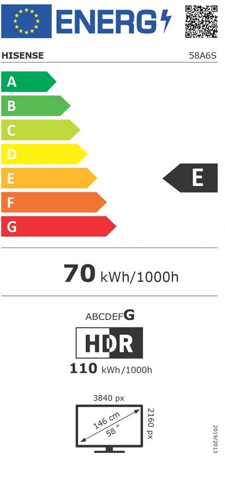 Hisense 58" 58A6S 4K UHD Smart LED TV