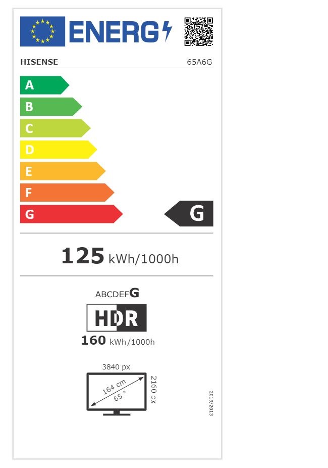 Hisense 65" 65A6G 4K UHD Smart LED TV