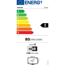 Hisense 65" 65A6N 4K UHD Smart LED TV (Újracsomagolt)