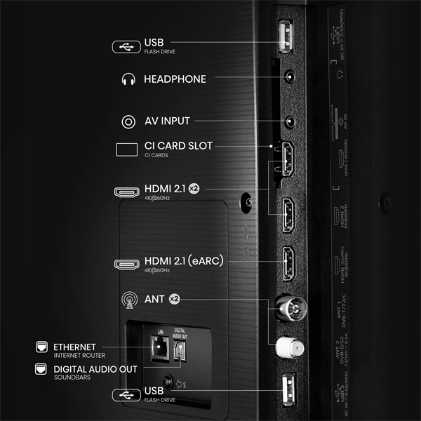 Hisense 65" 65A6Q 4K UHD Smart LED TV (Újszerű)