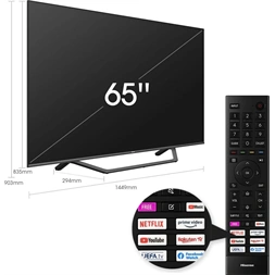 Hisense 65" 65A7GQ 4K UHD Smart QLED TV
