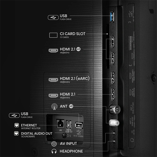 Hisense 65" 65E7QPRO 4K UHD Smart Gamer QLED TV (Újracsomagolt)