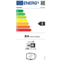 Hisense 65" 65U7SE 4k UHD Smart MiniLED TV