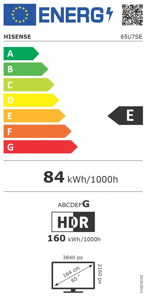Hisense 65" 65U7SE 4k UHD Smart MiniLED TV