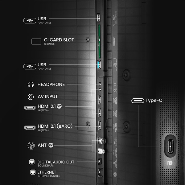Hisense 65" 65U8Q 4K UHD Smart MiniLED ULED TV