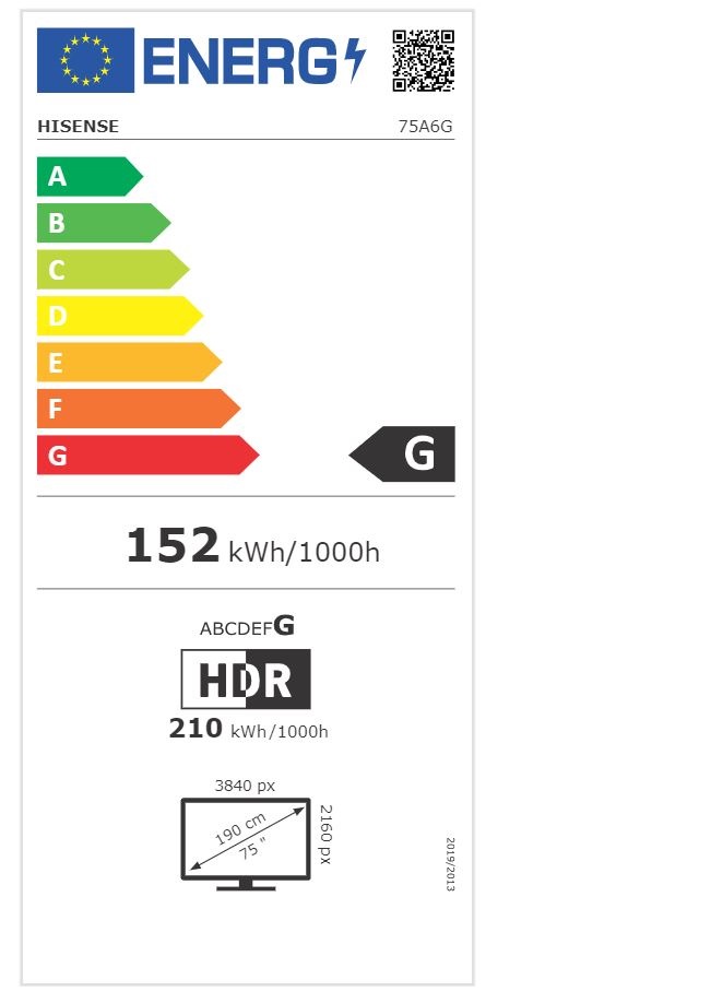 Hisense 75" 75A6G 4K UHD Smart LED TV