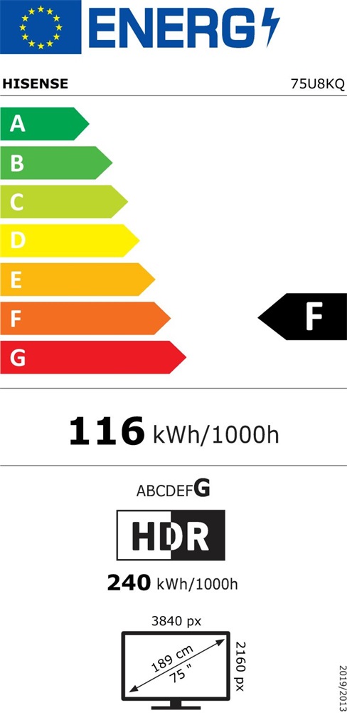 Hisense 75" 75U8KQ 4K UHD Smart ULED TV (Újracsomagolt)