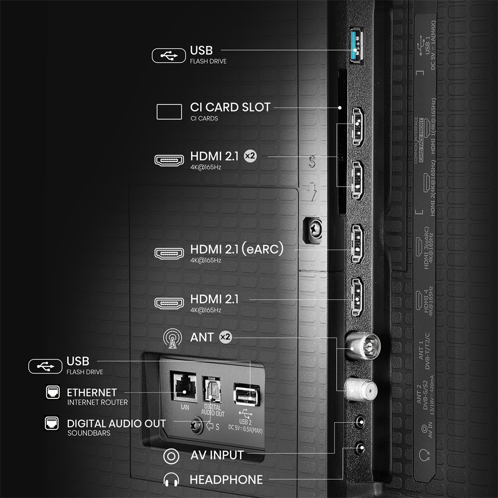 Hisense 85" 85U7Q 4K UHD Smart MiniLED ULED TV