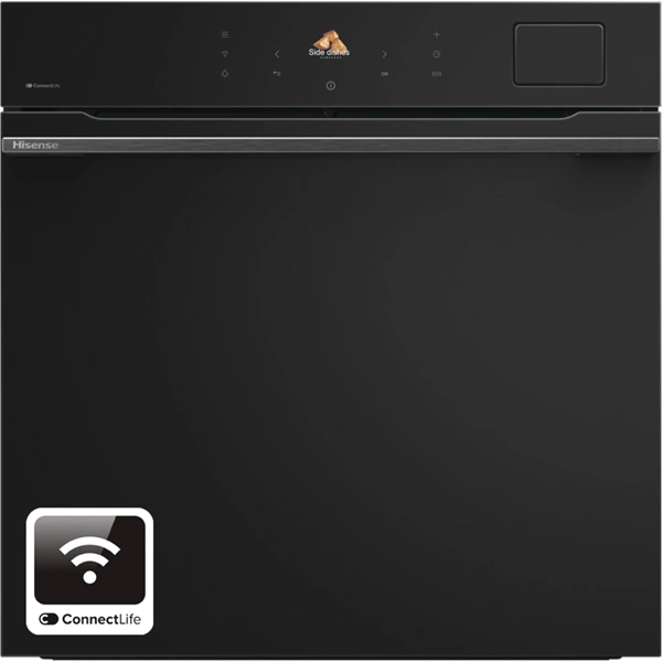 Hisense BAS614P8B fekete, beépíthető, multifunkciós, 60 cm, sütő