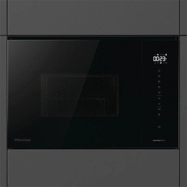 Hisense BIM325GI63DBG fekete, beépíthető, 25 l, mikrohullámú sütő