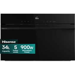 Hisense BIM334G64DBG8 fekete, beépíthető, 34 l, mikrohullámú sütő