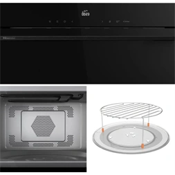 Hisense BIM334G64DBG8 fekete, beépíthető, 34 l, mikrohullámú sütő