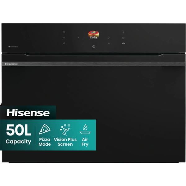 Hisense BIM406A8B fekete, beépíthető, kompakt, 45 cm, mikrohullámú sütő