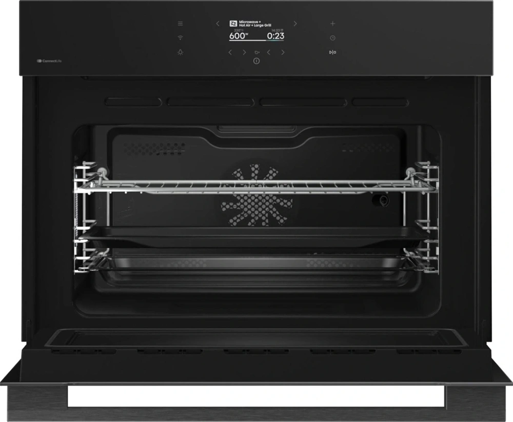 Hisense BIM406A8B fekete, beépíthető, kompakt, 45 cm, mikrohullámú sütő