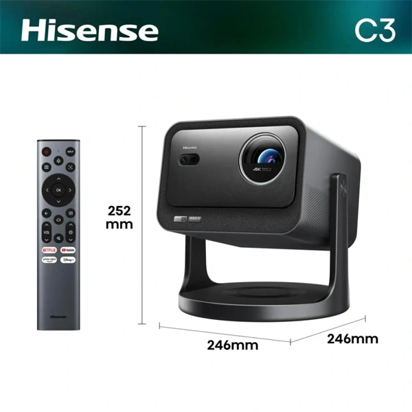 Hisense C3 4K UHD Smart mini Laser projektor C3 4K UHD Laser projektor