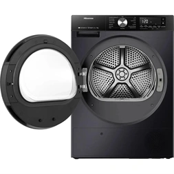 Hisense DH3S902BBCC fekete, hőszivattyús, 9 kg, szárítógép