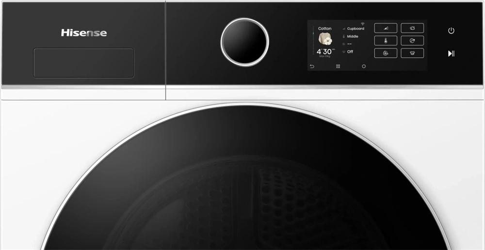 Hisense DH5I104BWAB fehér, hőszivattyús, 10 kg, szárítógép