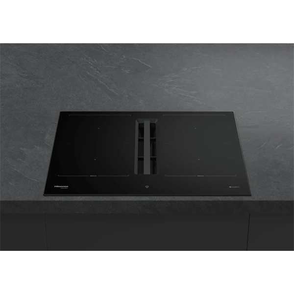 Hisense HEH6443BSCWF1 fekete, beépíthető, indukciós, 4 főzőzóna, elszívóval, főzőlap