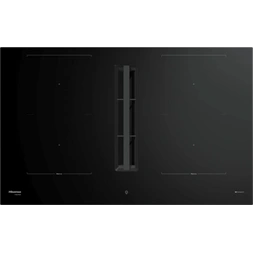 Hisense HEH8443BSCWF1 fekete, beépíthető, indukciós, 4 főzőzóna, elszívóval, főzőlap