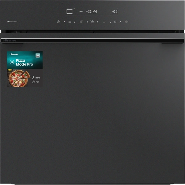 Hisense HO66MB PizzaChef fekete, beépíthető, légkeveréses sütő