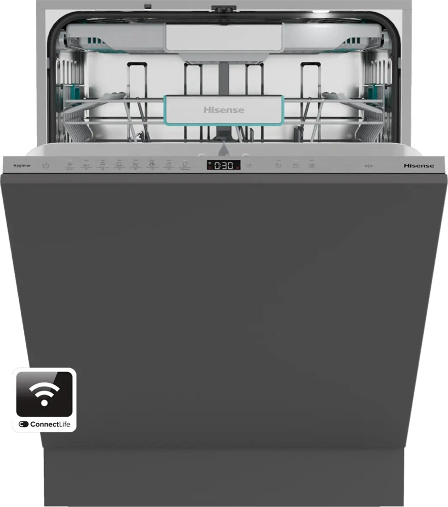 Hisense HV673A65 teljesen beépíthető, 60 cm, 16 terítékes, mosogatógép
