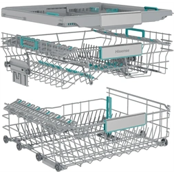 Hisense HV673A65 teljesen beépíthető, 60 cm, 16 terítékes, mosogatógép