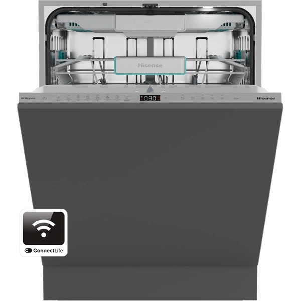 Hisense HV693A66UVAD beépíthető, teljesen integrálható, 60 cm, 16 terítékes, mosogatógép