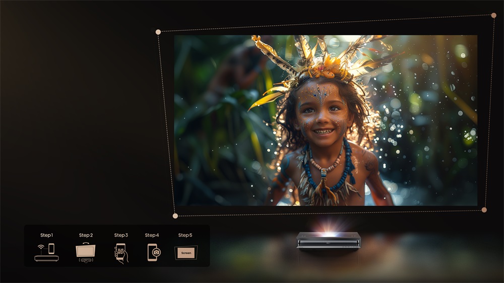 Hisense PX3-PRO 80"-150" 4K Smart LASER Cinema lézer projektor