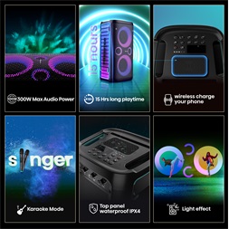 Hisense Party Storm1 300W Bluetooth party hangszóró + 2 mikrofon