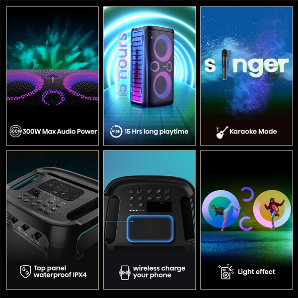 Hisense Party Storm 300W Bluetooth party hangszóró